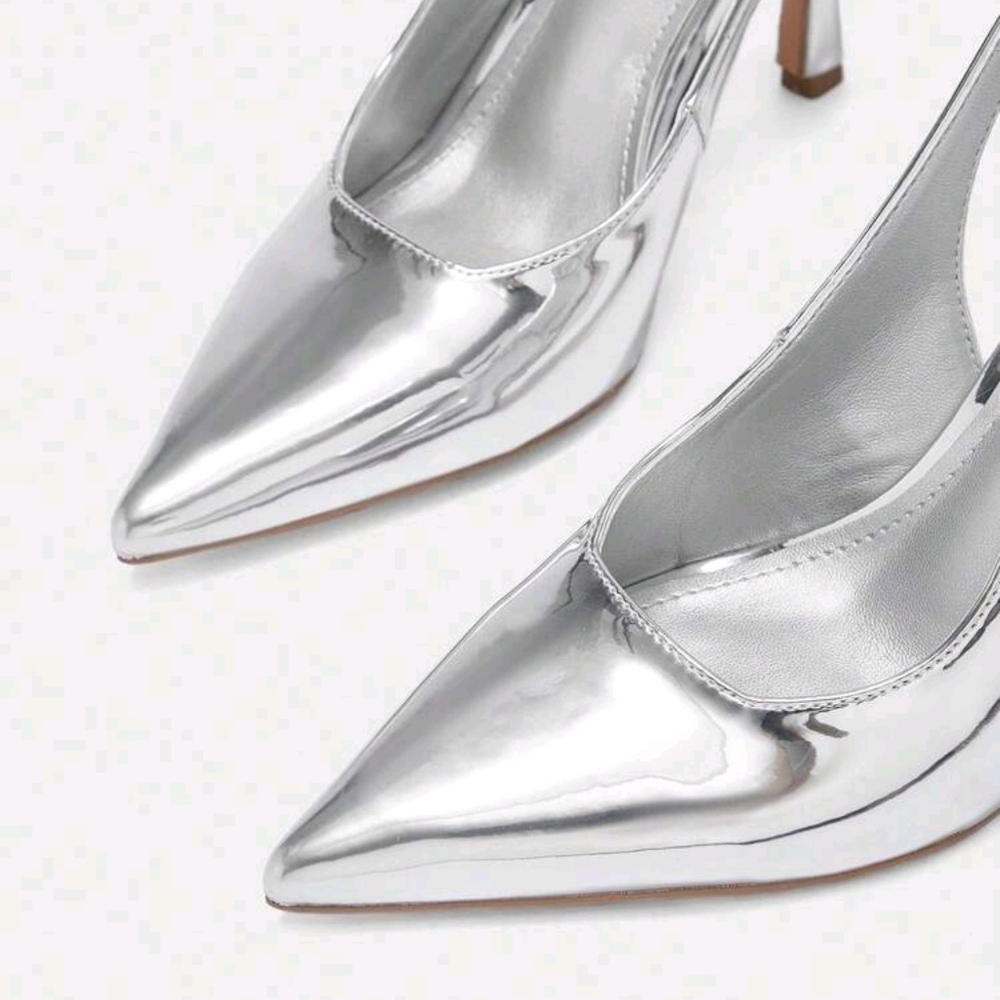 Solid Color Pointed Toe High Heel Shoes For Women, Summer Elegant - Picture 6 of 10